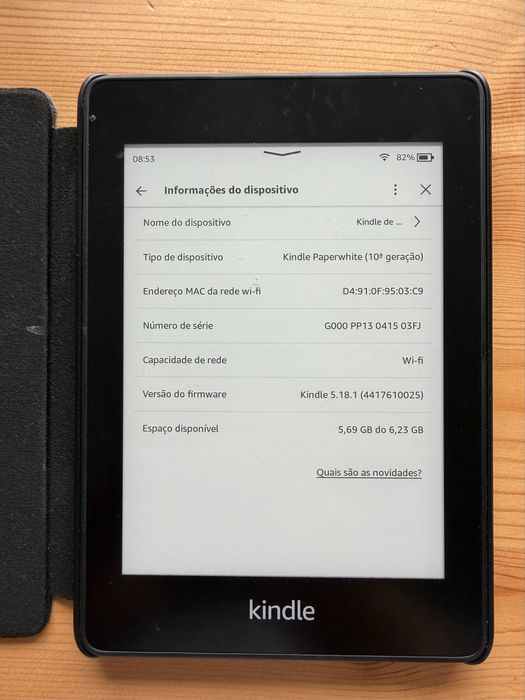 Kindle paperwhite 10ª geração 8gb