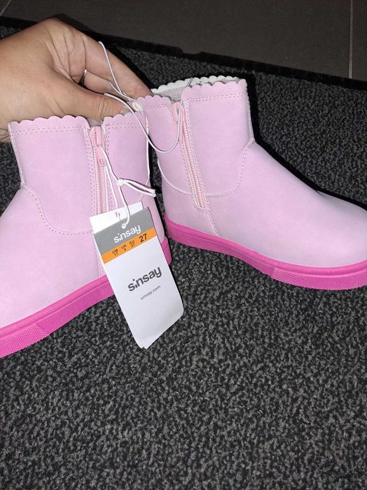 Nowe Botki ze sztucznym futerkiem psi patrol skye 26-27 sinsay