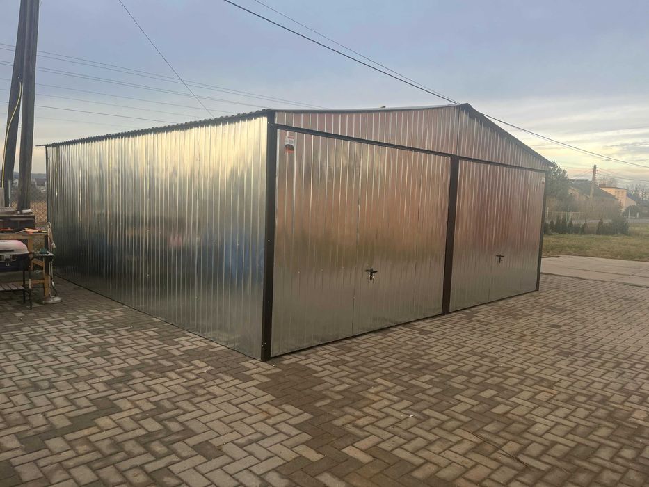 Garaż blaszany Blaszak 6x5 Ocynk