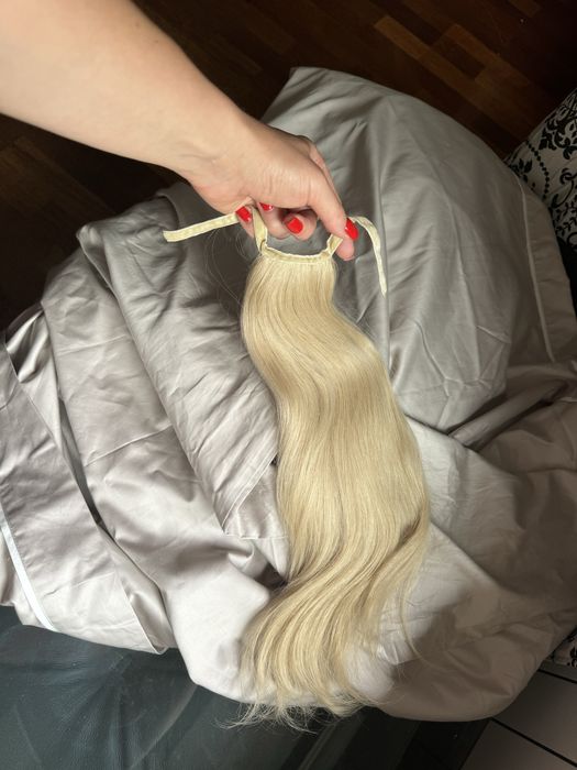 Хвостик з натурального волосся словʼянка