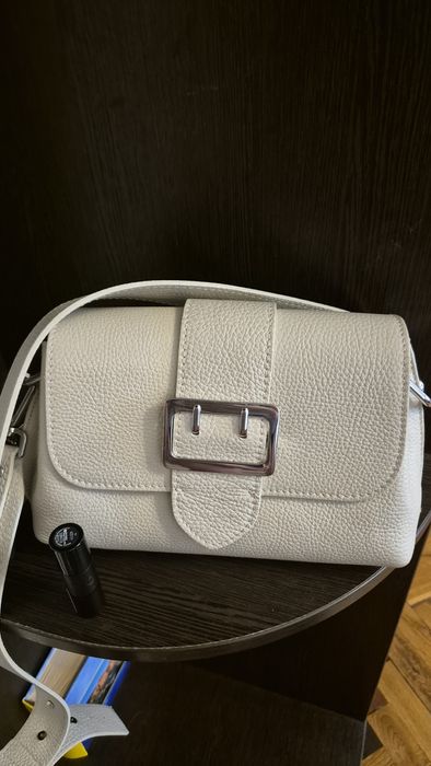 Сумка-багет шкіра