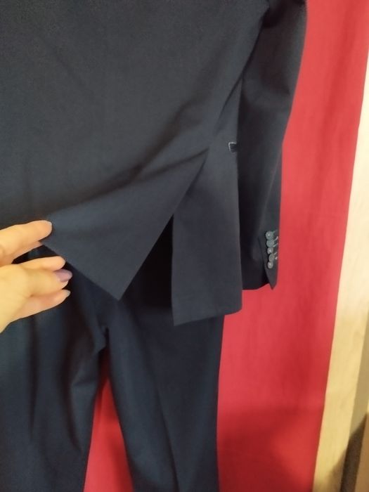 Garnitur granatowy Bruno Zinger