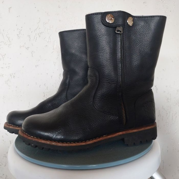 BLACK STONE botki damskie 38 skora naturalna