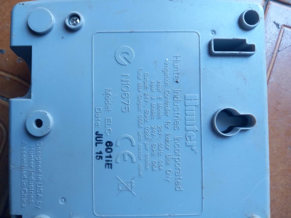 Hunter controlador da rega 6 zonas