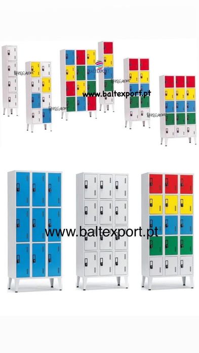 Vestiário Metálico Simples Duplo Triplo Quadruplo Cacifos Portas Novo
