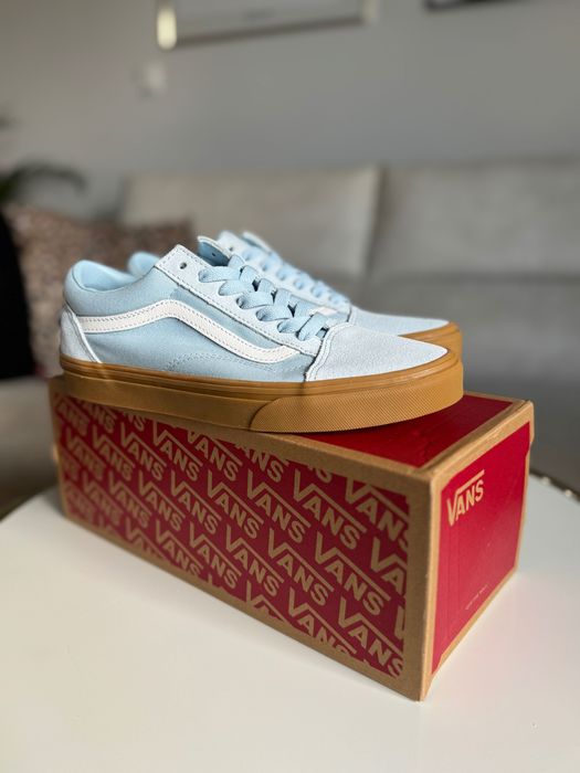 Nowe niskie trampki Vans Old Skool 37 - 23,5 cm błękitne / niebieskie