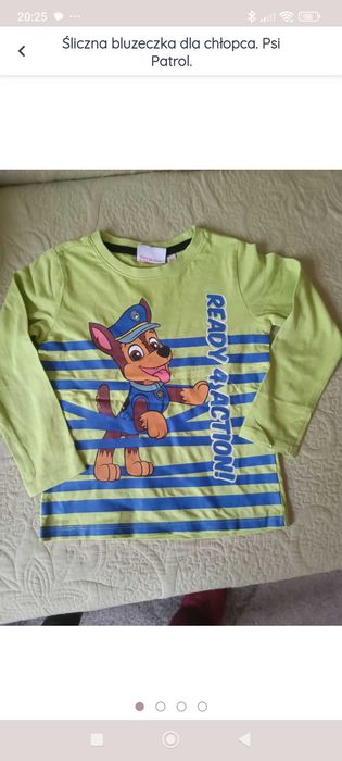Śliczna bluzeczka dla chłopca. Psi Patrol. Nickelodeon.