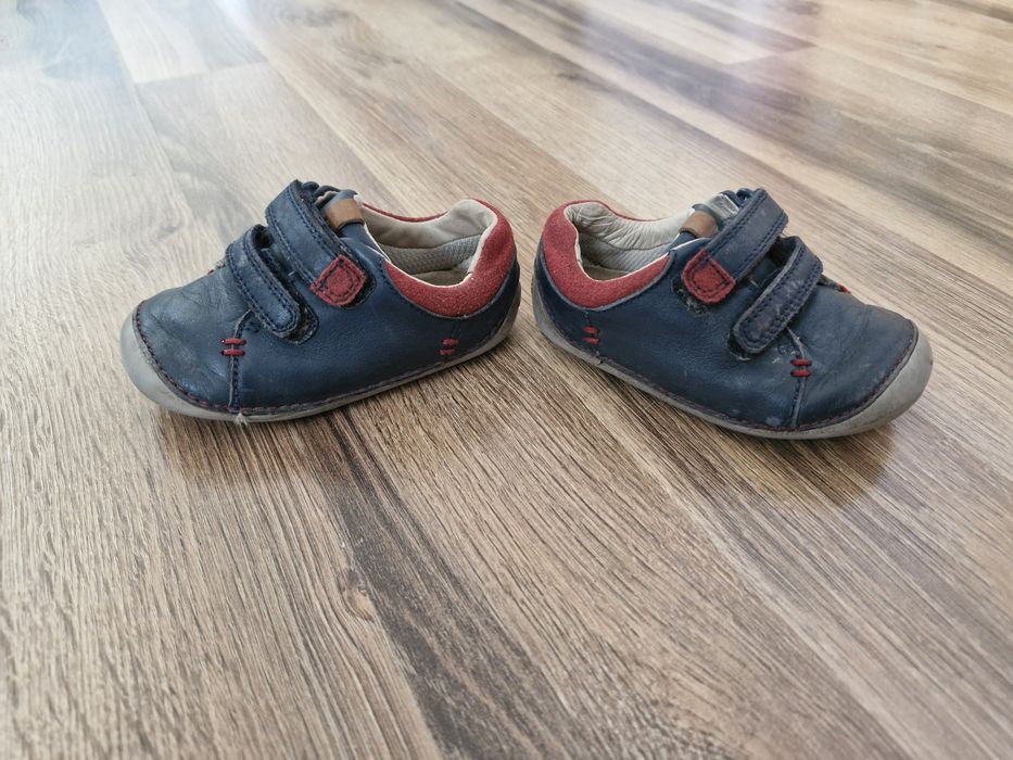 Skórzane buty na rzep, roz.20.5