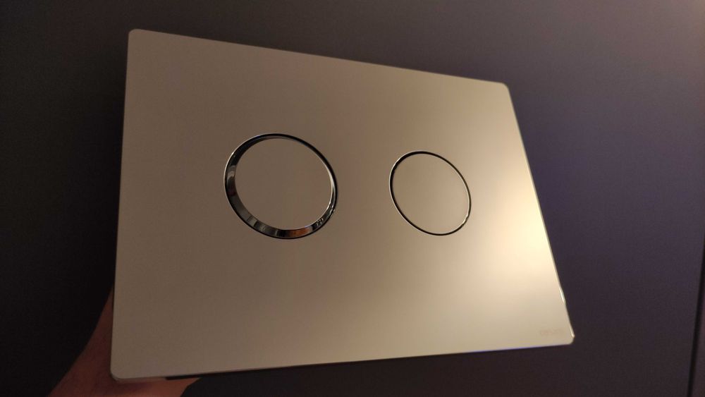 Przycisk pneumatyczny Cersanit Accento Circle chrom błyszczący