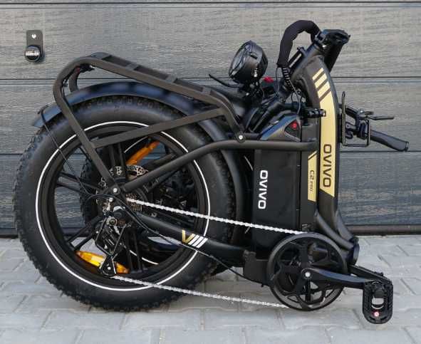 Rower elektryczny OVIVO C2 Pro 48V18AH zielono-białym