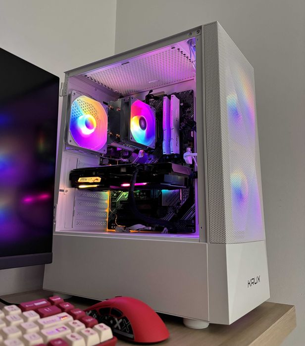 Biały komputer gamingowy Intel core i5-10400f/B460/16Gb/Gtx 1660