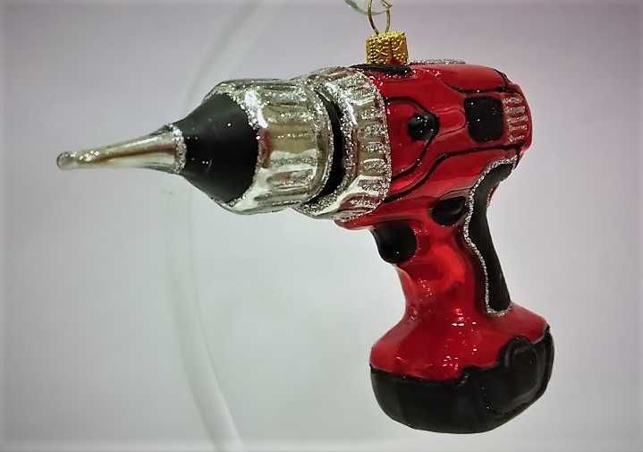 Wkrętarka - szklana bombka choinkowa Made in Poland 19S51 bombkizebra