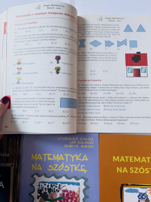 Zestaw matematyka klasa 4-6 kangur mała liga zadaniowa zbiór zadań