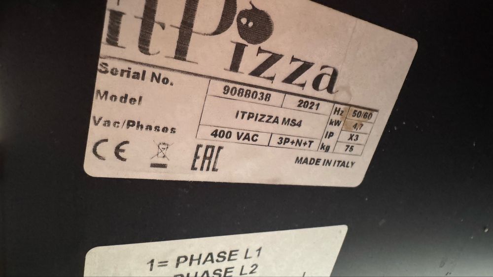 Пічка для піци itpizza MS4