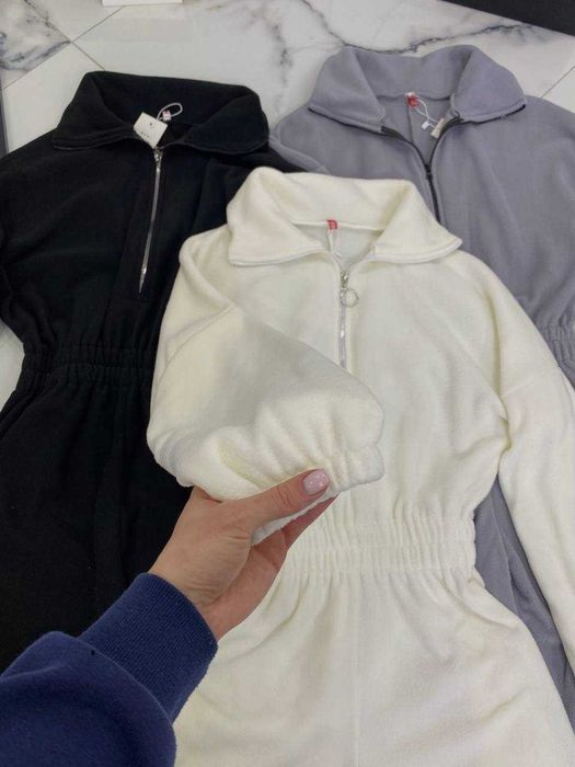 Комбінезон жіночий / женский комбинезон - флісовий теплий, модель 1674