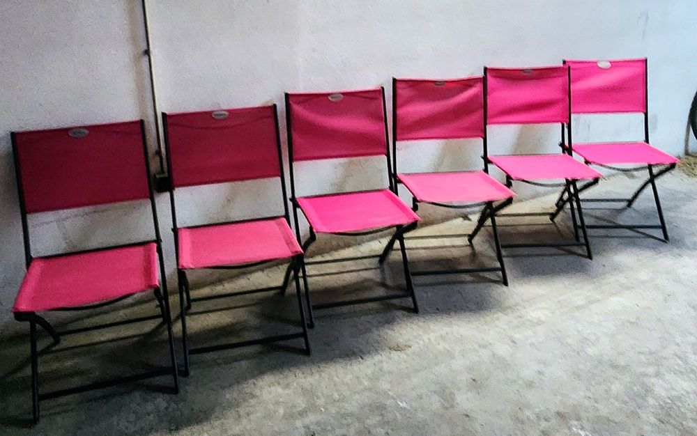 6 cadeiras dobráveis