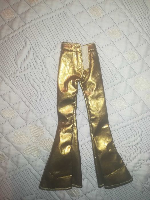 Calças Douradas para Boneca