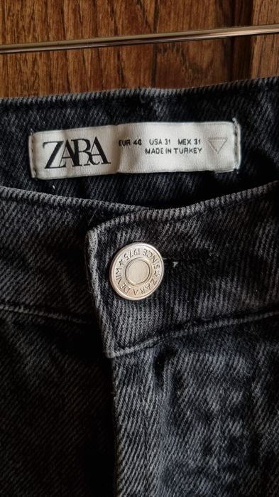 Czarne sprane Jeansy ZARA 31