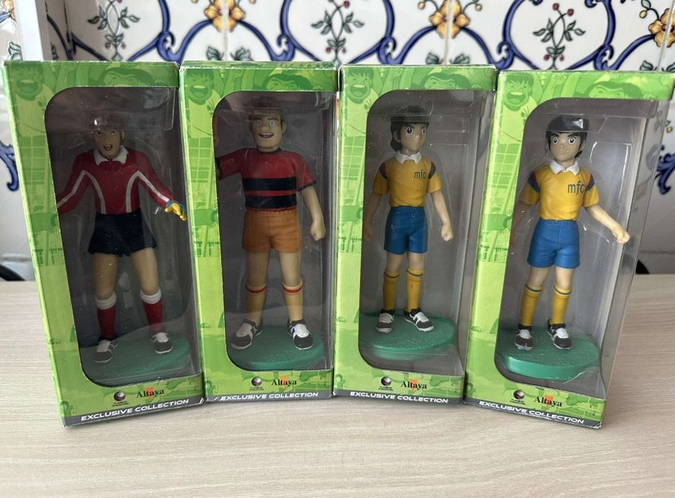 bonecos oliver benji figuras coleçao capitao tsubasa futebol altaya