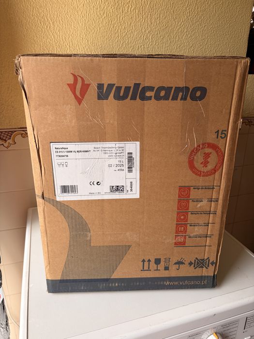 Termoacumulador Vulcano Natura ES015 (15L) - NOVO na Caixa (Selado)