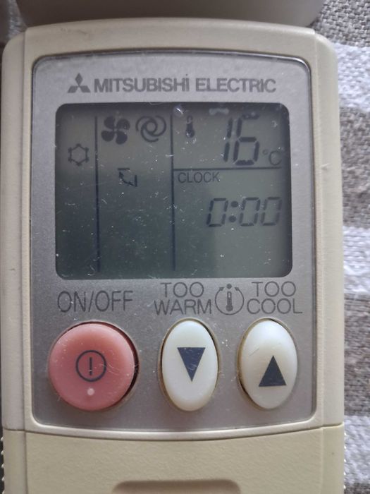 Controlo remoto para ar condicionado Mitsubishi