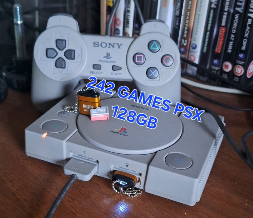 Zestaw do PlayStation Classic Mini Adapter karta microSD 128gb