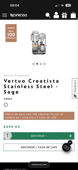 Nespresso Vertuo Creatista