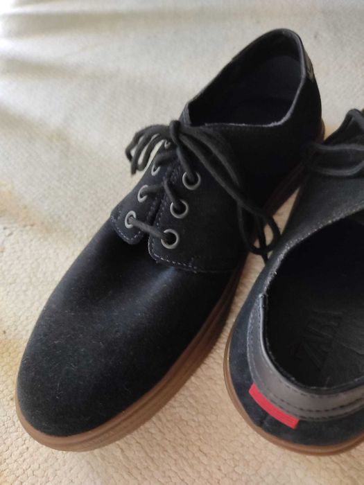 Sapatos homem camurça preta ZARA Nº39 (novos)