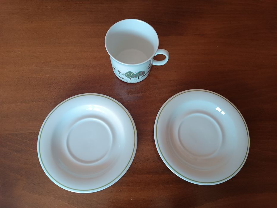 Filiżanka z jesiennym wzorem - niemiecka porcelana Sommer Garten