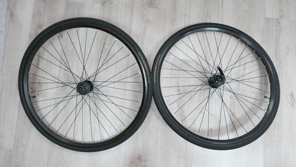 Kompletne koła 28'' pod tarcze z bębenkiem 36 szprych