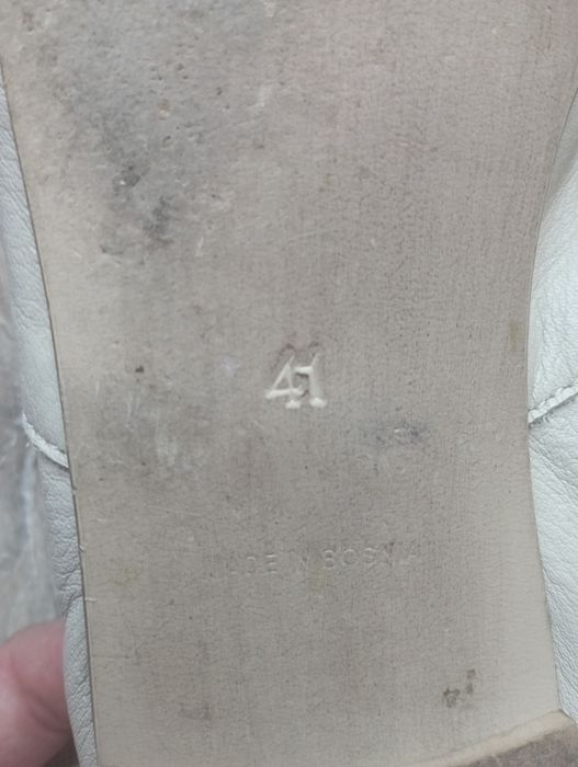 Oddam za 70 zł skórzane buty baleriny beż rozmiar 41