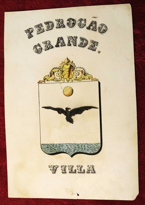Armas da Vila de Pedrogão Grande, estampa com cor