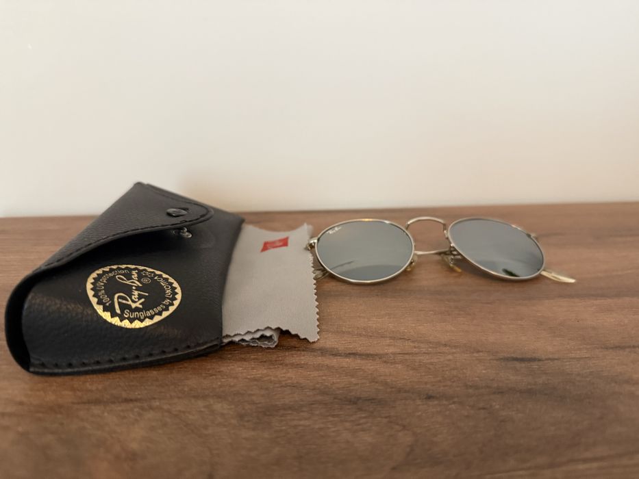 Ray-Ban RB 3447 Round Metal Flash Lenses