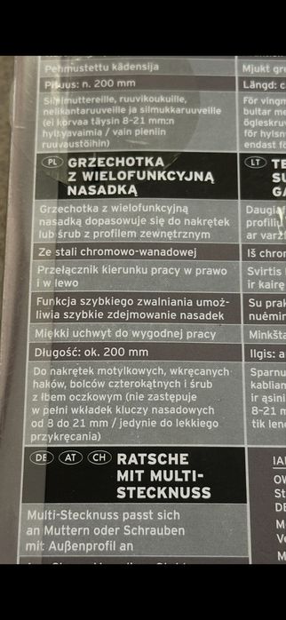 Grzechotka z nasadką uniwersalną POWERFIX 8-21mm