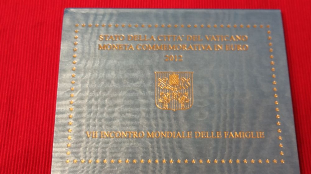 Vaticano 2 euros comem. 2012