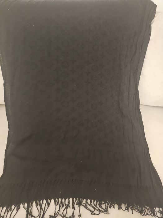 Louis Vuitton szal czarny, chusta
