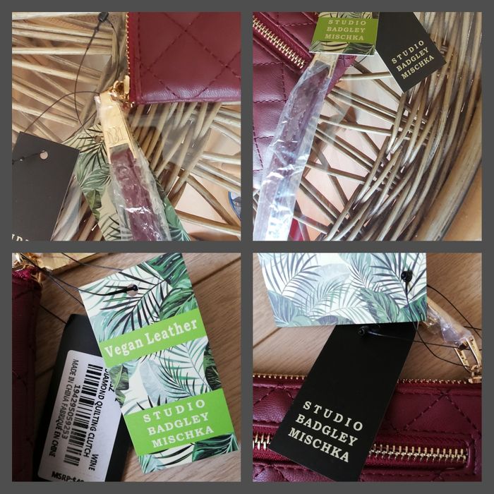 Portfel ze skóry Badgley Mischka, saszetka Badgley Mischka