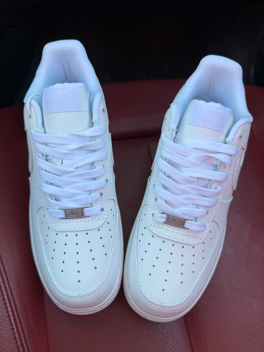 (БЕЗ ПЕРЕДОПЛАТИ) Nike Air Force x Nocta White найк аїр форс нокта білі шкіряні