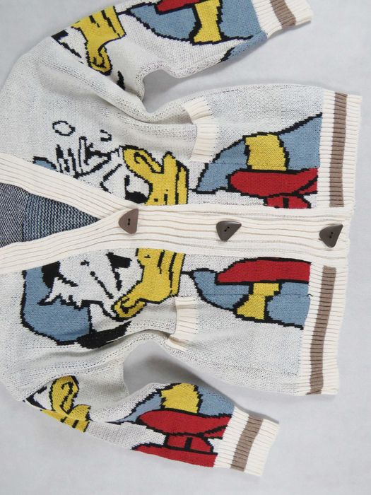 nowy sweter z Donaldem L-XL kardigan z kaczorem Donaldem