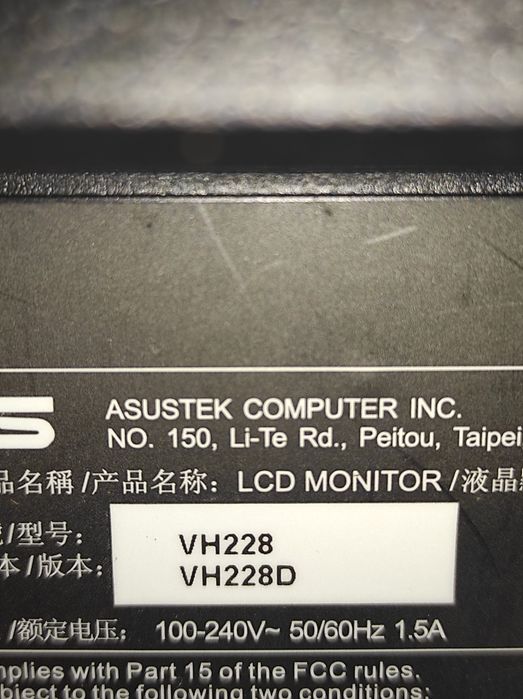 Monitor ASUS 22 polegadas