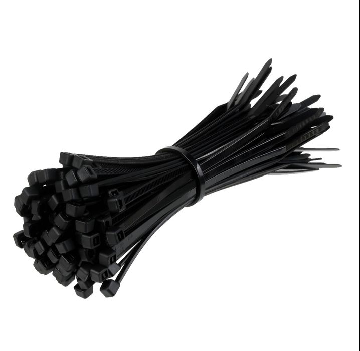 Opaski zaciskowe. 300 szt. Czarny