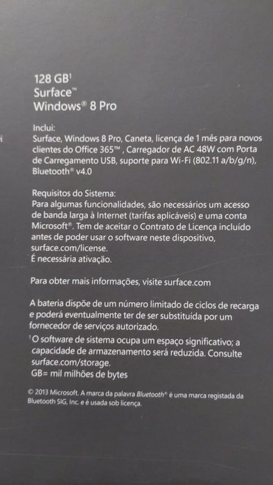 Surface Windows 8 Pro 128 GB