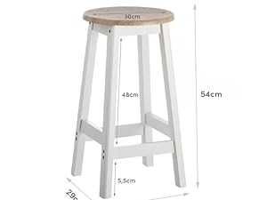 Mesa alta de cozinha + 2 bancos (com arrumação)- 120 x 37 x 89 - NOVO