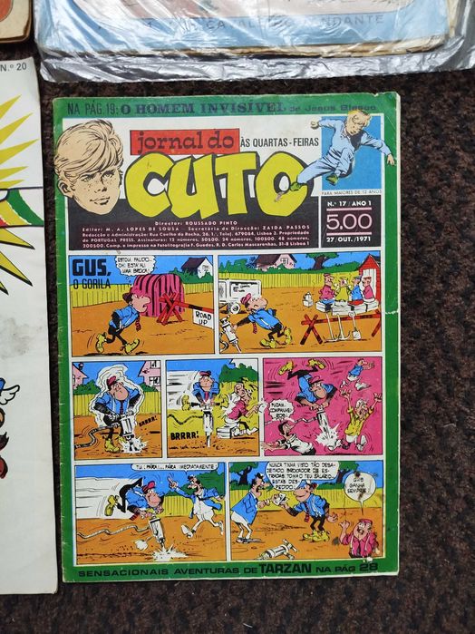 Lote de 4 Revistas de Banda Desenhada antigas
