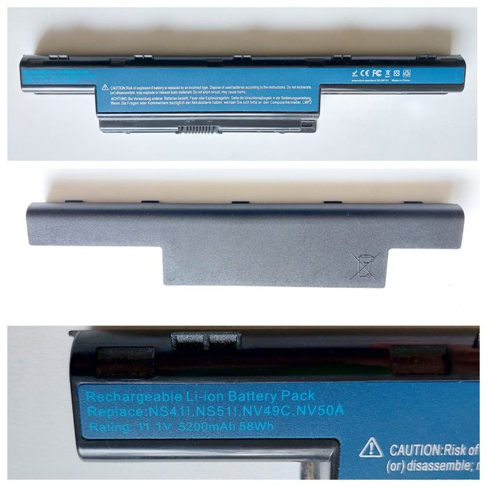 Продам неробочі акумулятори (батареї) до ноутбуків