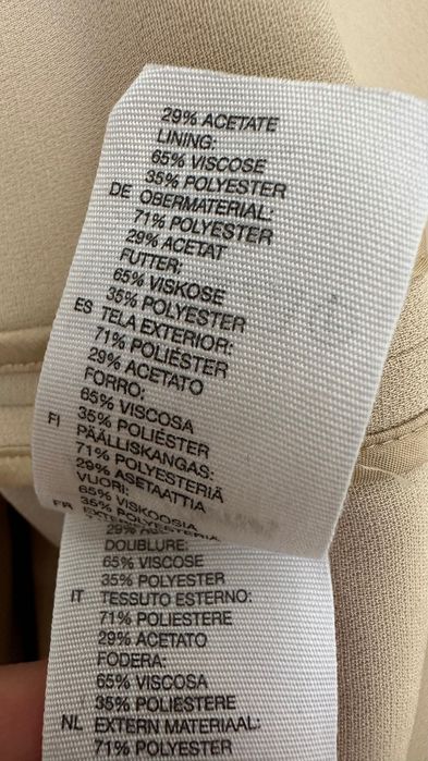 Other Stories бежевий легкий тренч плащ весняний базовий міді довгий L