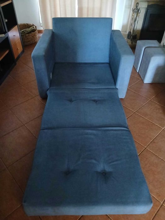 Poltrona reversível em cama