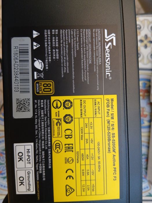Vendo Fonte Alimentação Seasonic M12II evo Edition 520W
