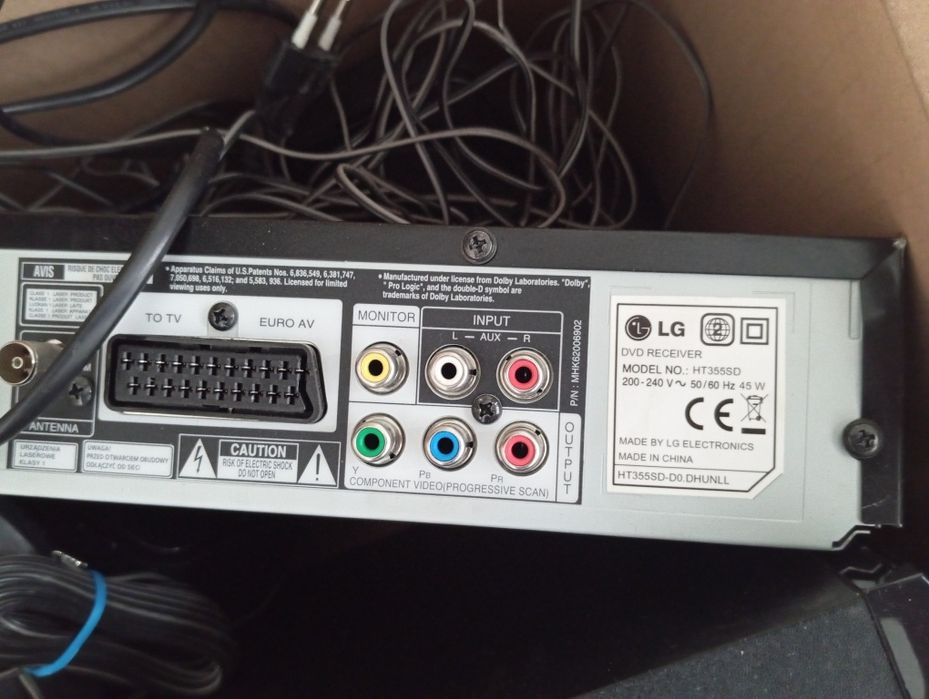 Kino domowe LG HT355SD + 5 głośników + sprawne DVD USB