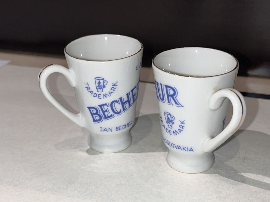 Kieliszki PRL becherovka